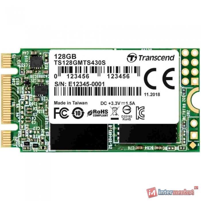 Жесткий диск SSD 128GB Transcend TS128GMTS430S M2